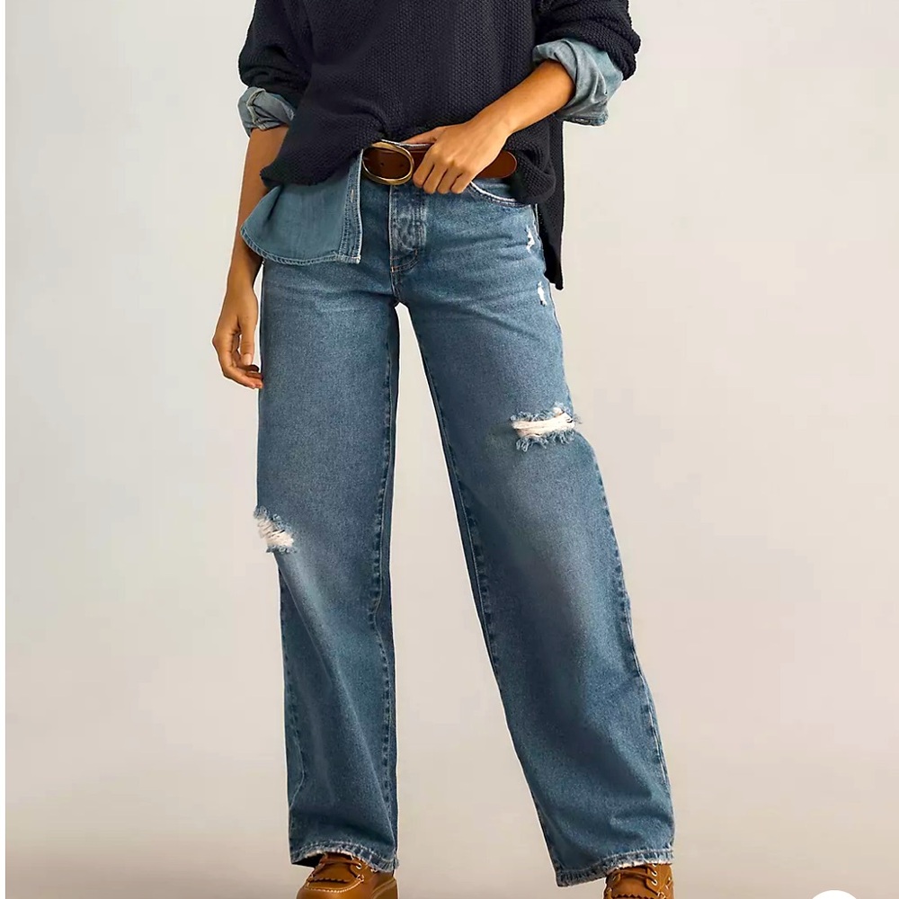 OUTLAND DENIM AVRIL SLOUCHY WIDE-LEG JEANS